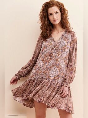 Anthropologie Sabia Flounced Tunis Dress